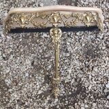 Bronze and brass mirror with wall console 57 x 32