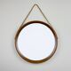 Mid-century wall mirror in teak, Italy, 1960s