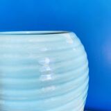 Rounded vase with relief, 80's art deco style