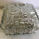 Vintage glass square wall lamp