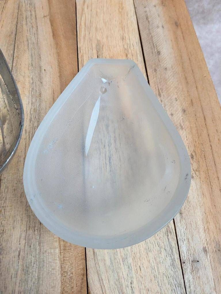 Vintage Art Deco silver-plated butter dish – Shell