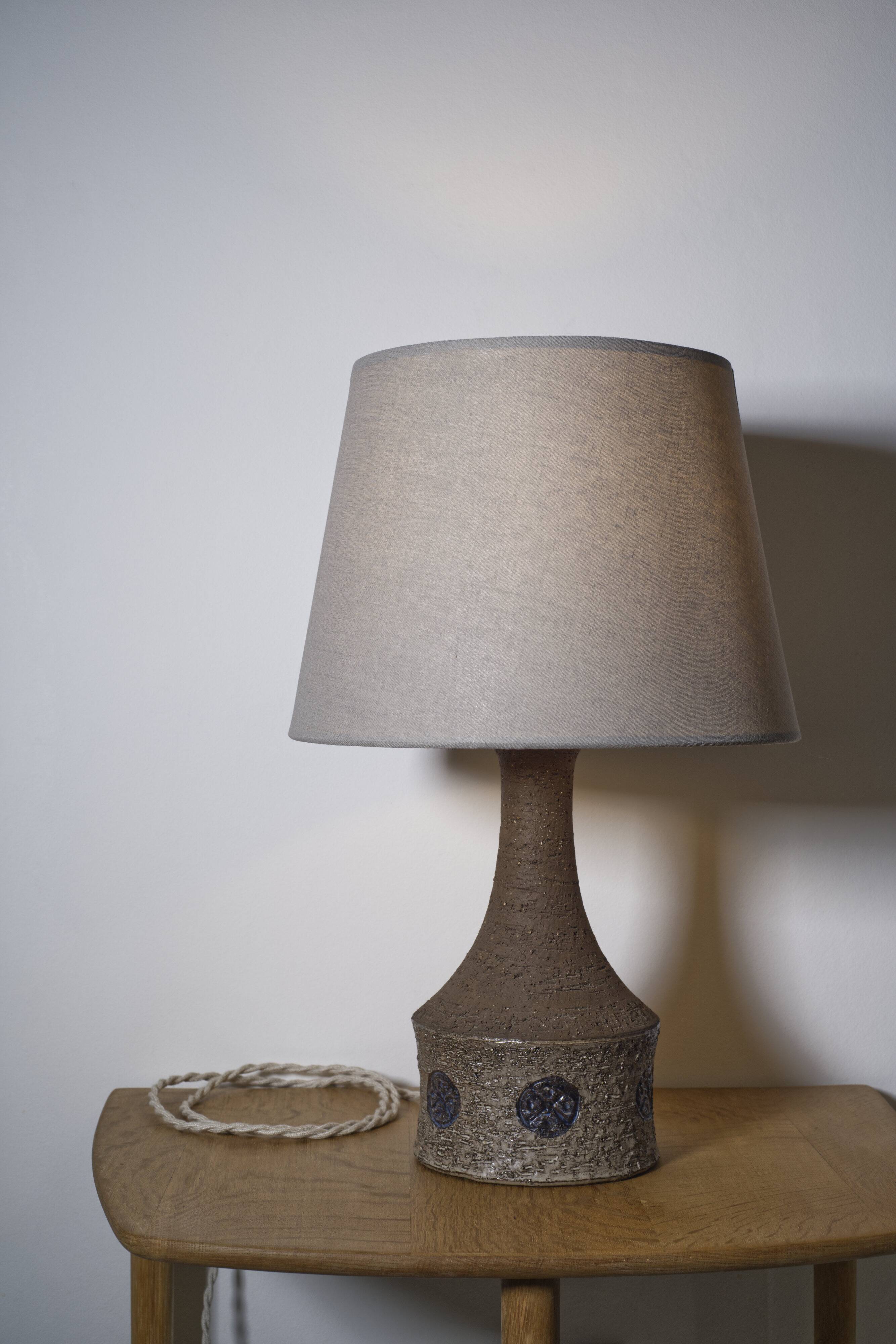 Danish mid-century ceramic table lamp