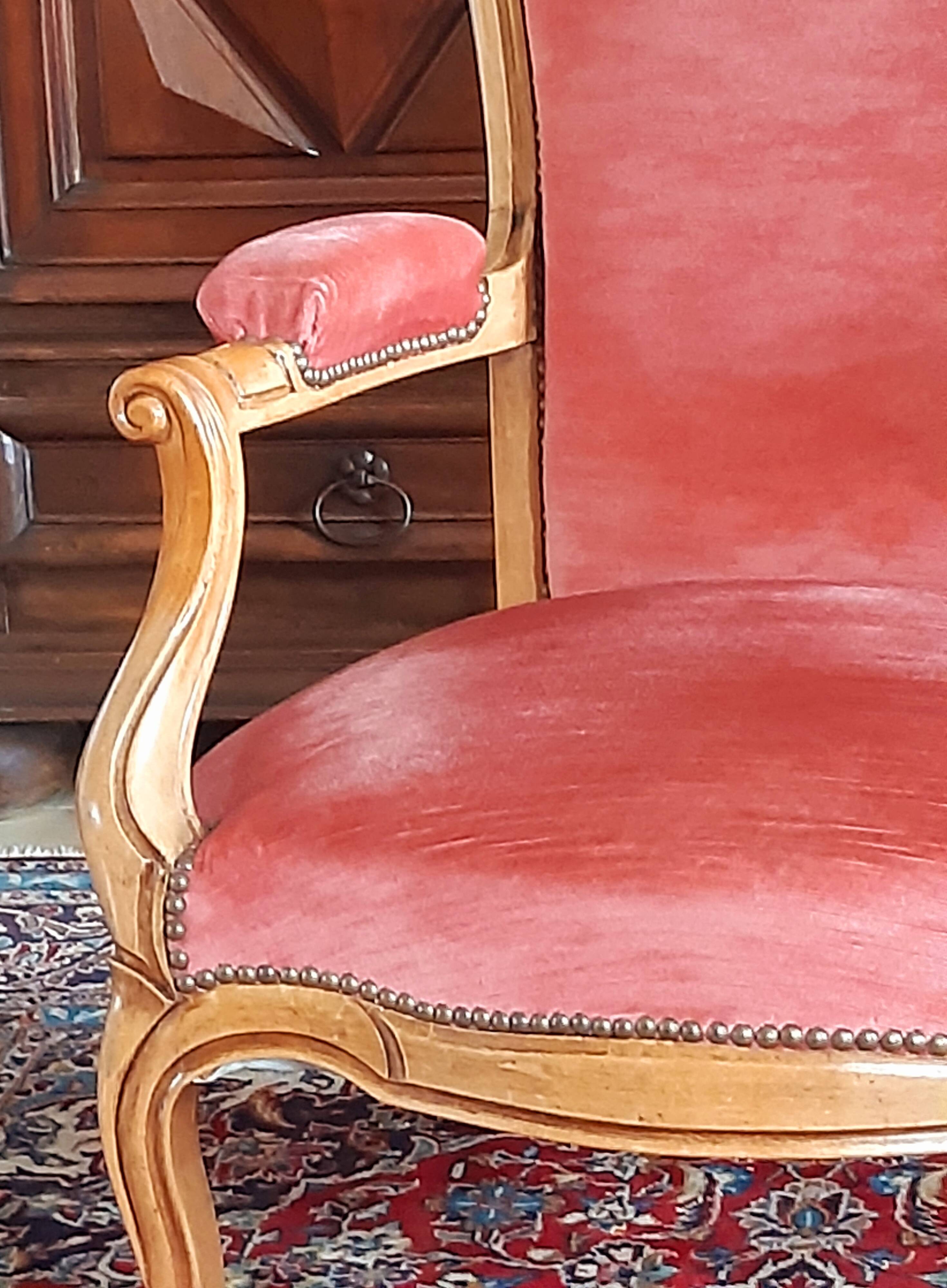 Pair of Voltaire armchairs