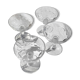 Champagne glasses 1 set of 4 crystal with flat ribs on curve
