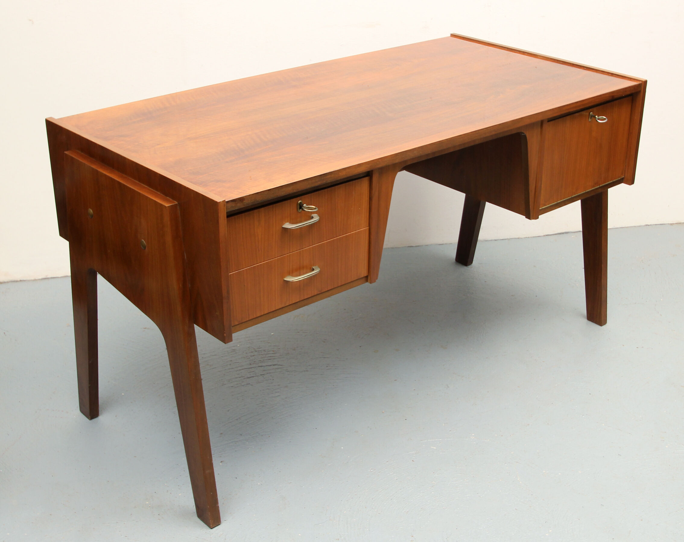 1950s desk in walnut