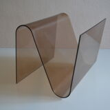Modernist magazine holder pop space age plexiglas smokes vintage 70 years