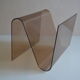Modernist magazine holder pop space age plexiglas smokes vintage 70 years