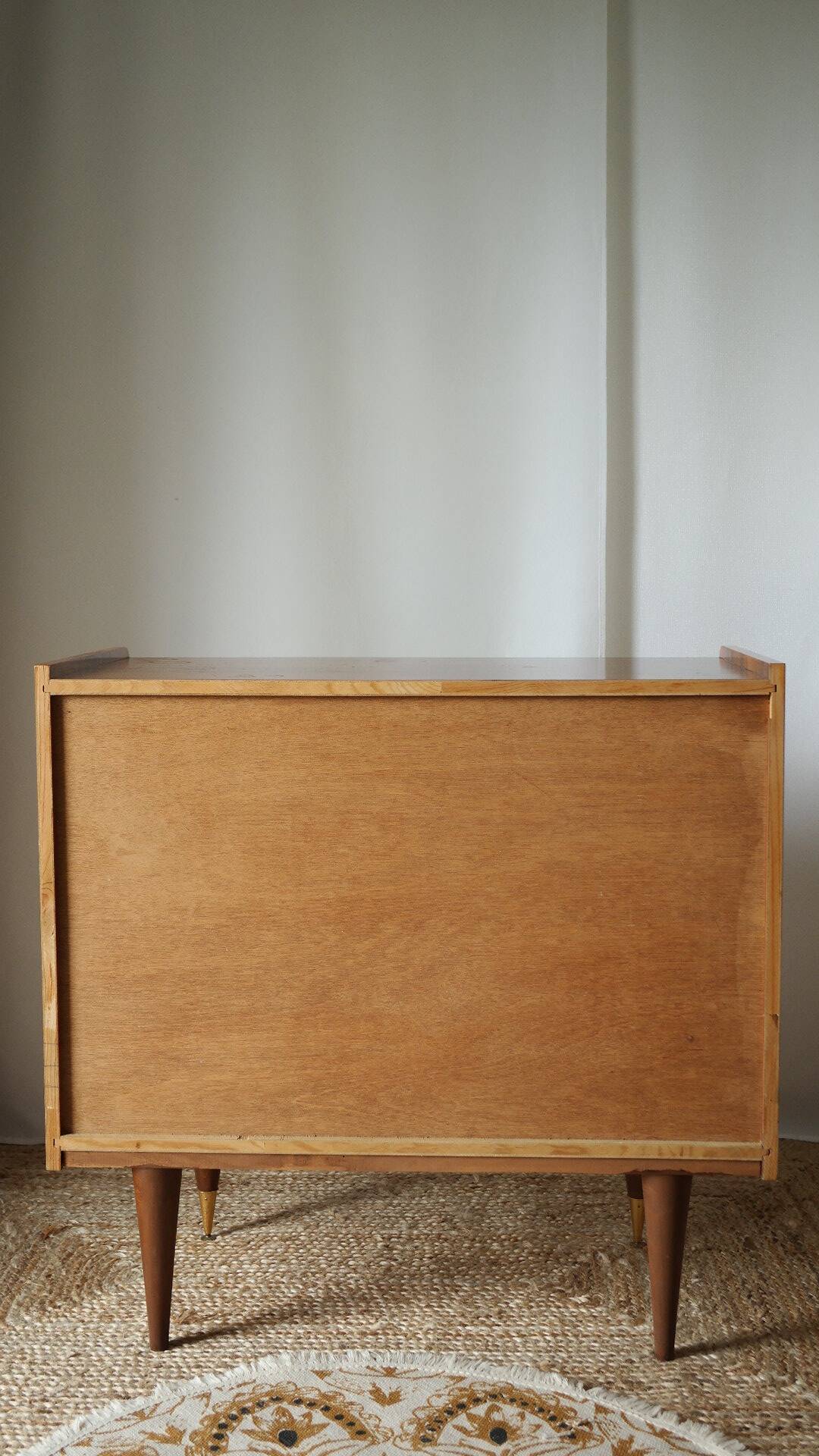 Commode en noyer vintage 50's