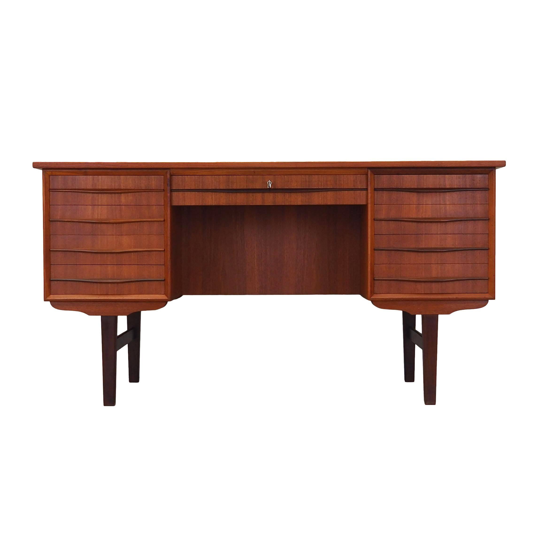 Teak desk, Danish design, 1970s, production: Denmark