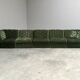 Modular corduroy lounge sofa by Laauser, 1970s