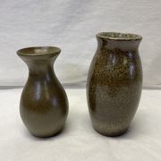 Set of 2 artisanal sandstone vases