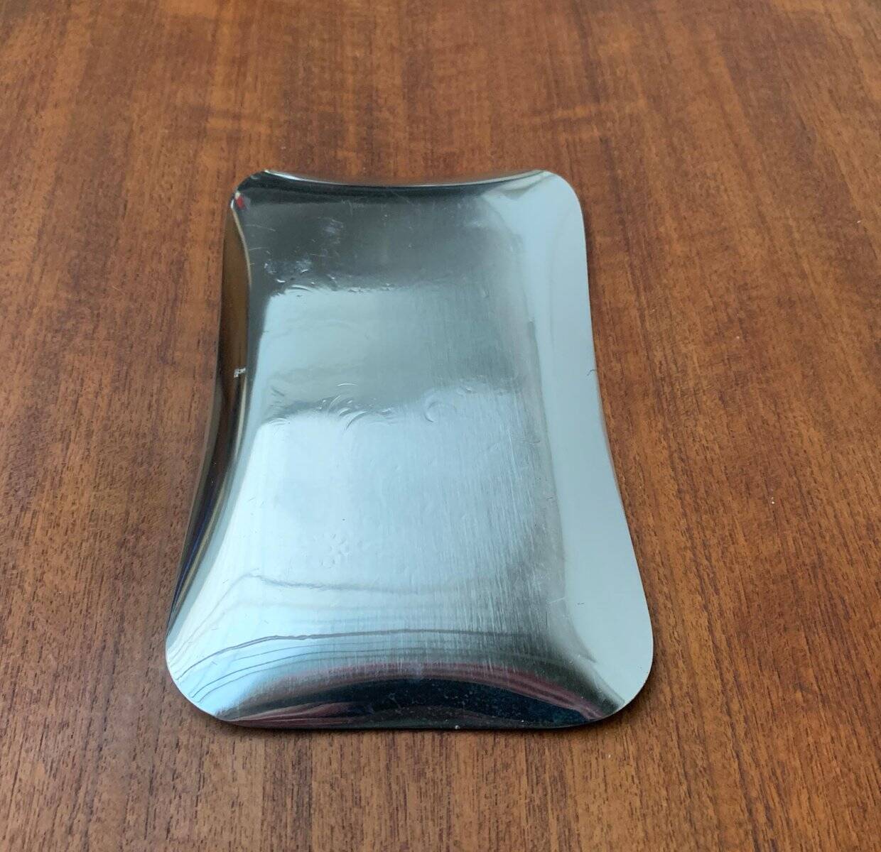 Vintage German floral metal plate by WMF