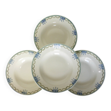 4 vintage deep plates from St Amand 220628