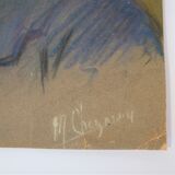Vintage pastel portrait