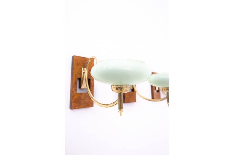 Art Deco wall lamp set, Poland, circa 1930