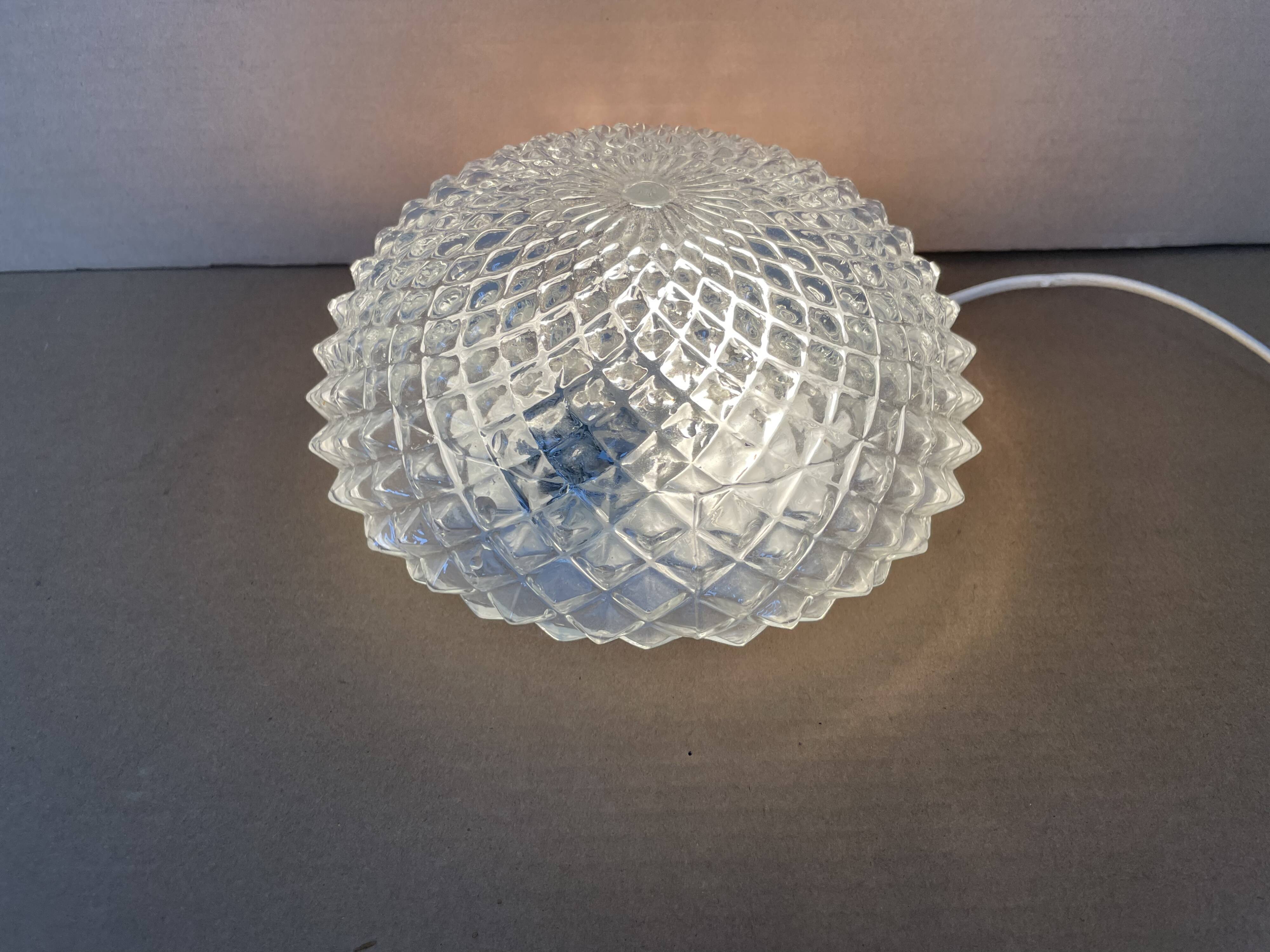 Vintage glass ceiling or wall light