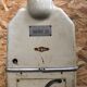 Old pharmacy scale TESTUT metal white + tray gray vintage