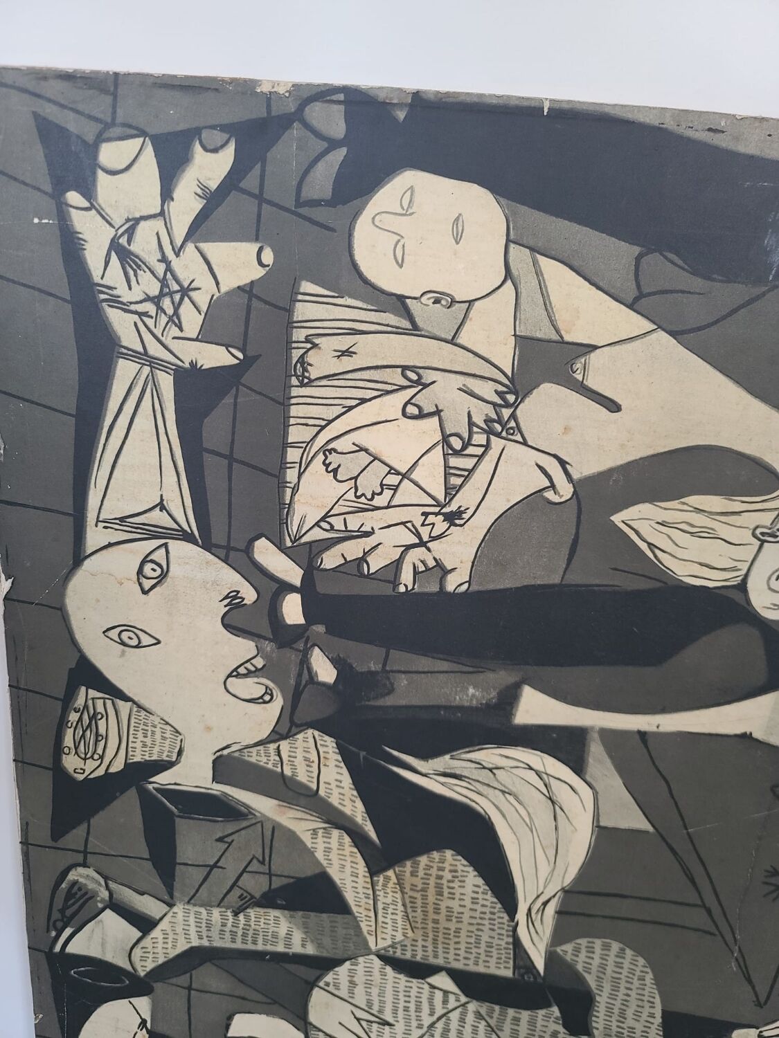 Wooden painting reproduction Picasso Guernica