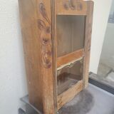 Armoire vitrine murale année 1960