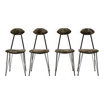 Italian set of mid-century dining chairs, 1960s
