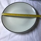 Flat plate bavaria bordered silver - hand painted