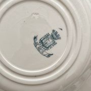 4 Gien ironstone soup plates “Gladiolus”