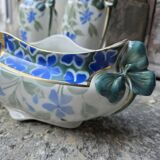 Set of two vases and a planter Luneville KG early 20th century