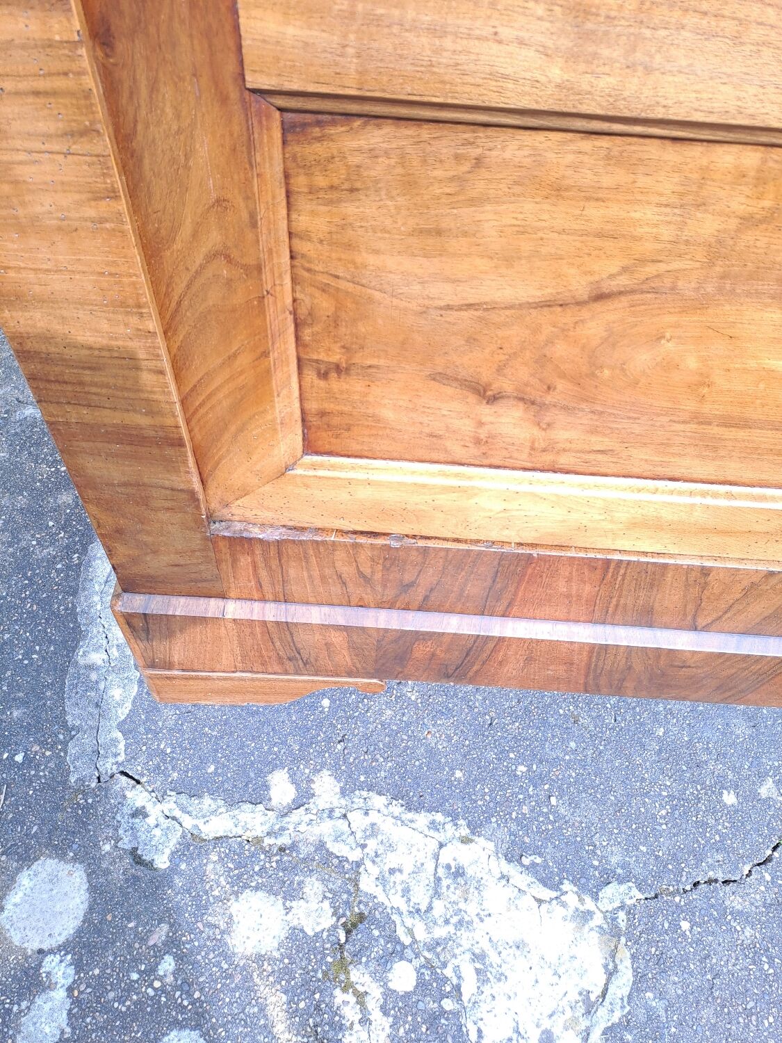 Louis Philippe blond walnut bookcase