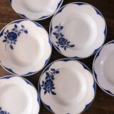 Set of 6 plates digs Digoin Sarreguemines