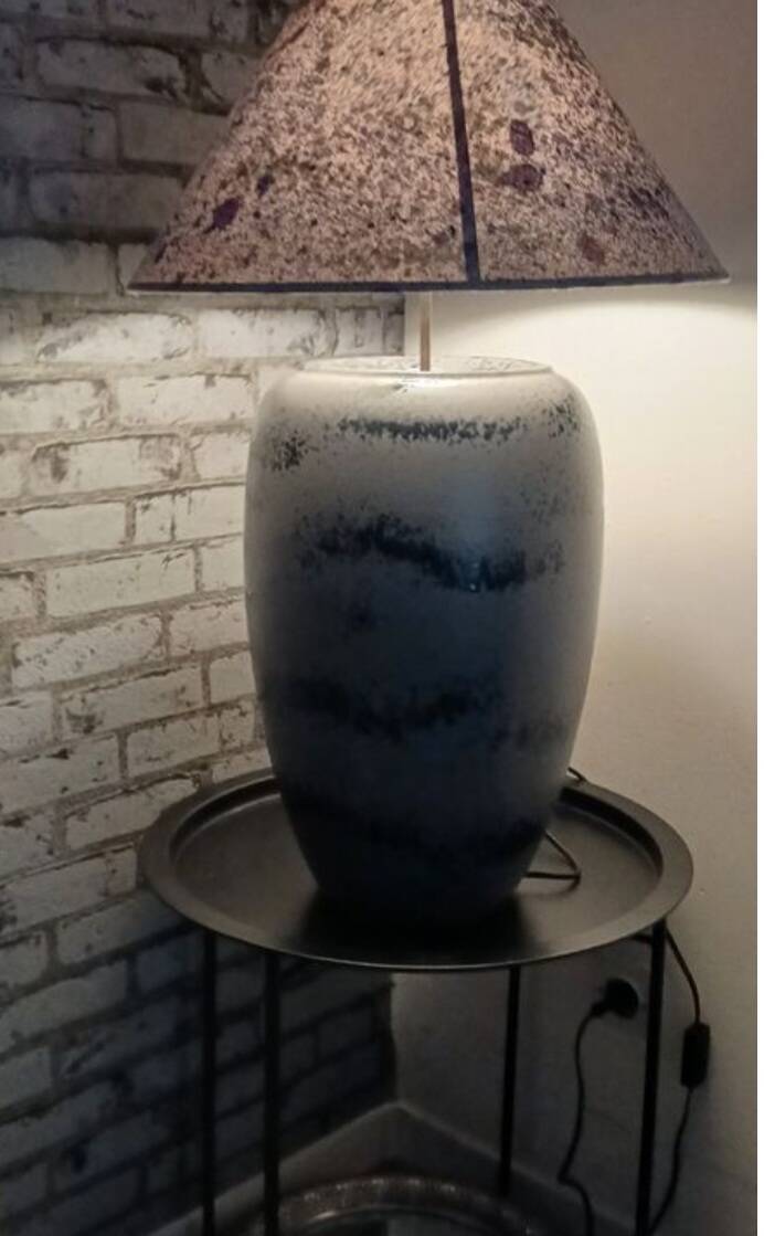 Exceptional XL Lamp Yves Halard Paris - Vintage Ceramic - 75cm