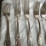 Silver metal cutlery