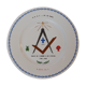 Bicentennial Masonic plate of the revolution dated and signed 1989.