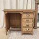 Restored antique oak desk - 4 drawers