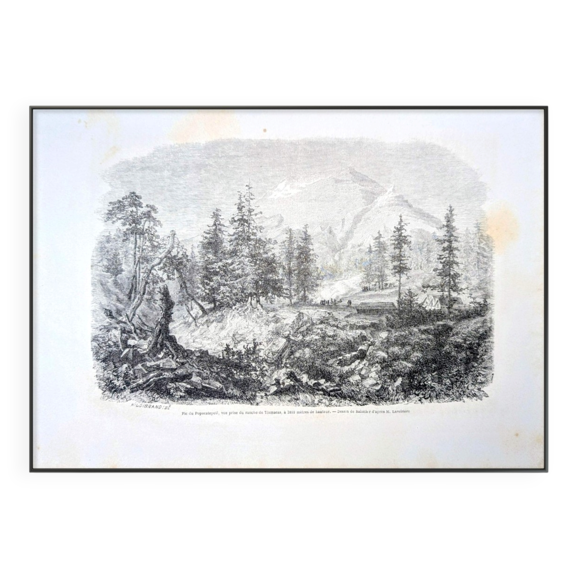 The Popocatepetl, Mexico. Printed in 1861.