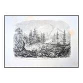Le Popocatepetl, Mexique. Imprimée en 1861.