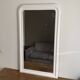 Louis Philippe mirror from the late 19th century. White. 140x82.