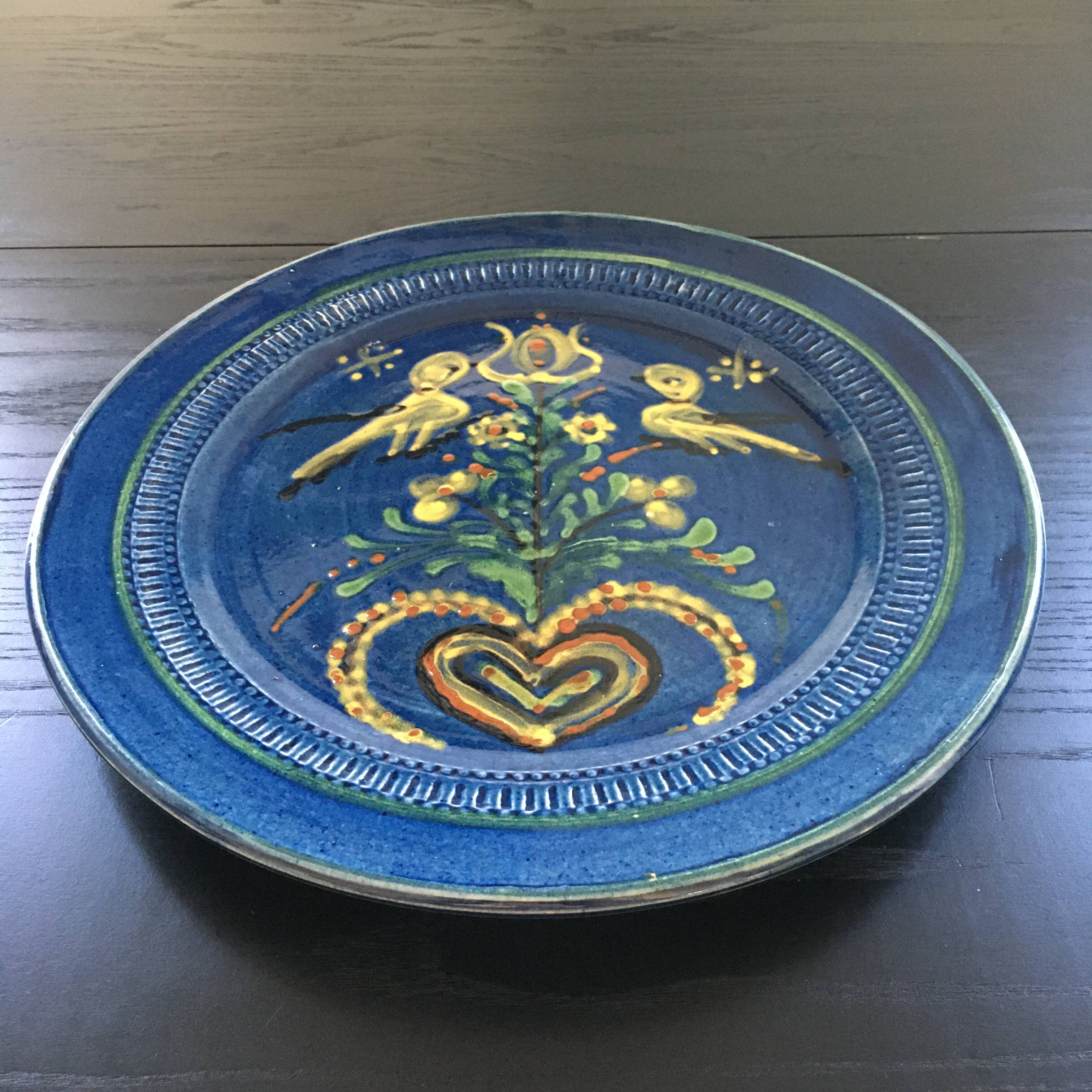 Large decorative dish from Savoie