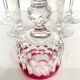 3 Baccarat Crystal Wine Glasses - Juvisy Red Model