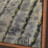 Huile sur toile naïve, milieu XXème