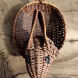 Vintage French basket, rabbit shaped