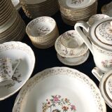 Table service set in Limoges porcelain 81 pieces