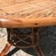 Table en rotin à rallonge circa 1960