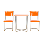 Set de 2 chaises & table Mücke & Melder  années 1940