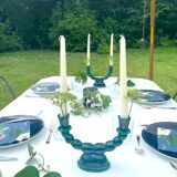 Pair of ceramic candle holders