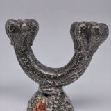 Art pottery candlesticks from Gien