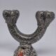 Art pottery candlesticks from Gien