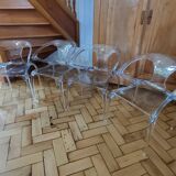 Set of 4 ava bridge roche bobois chairs