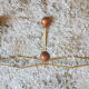 Vintage metal and wood coat rack year 50