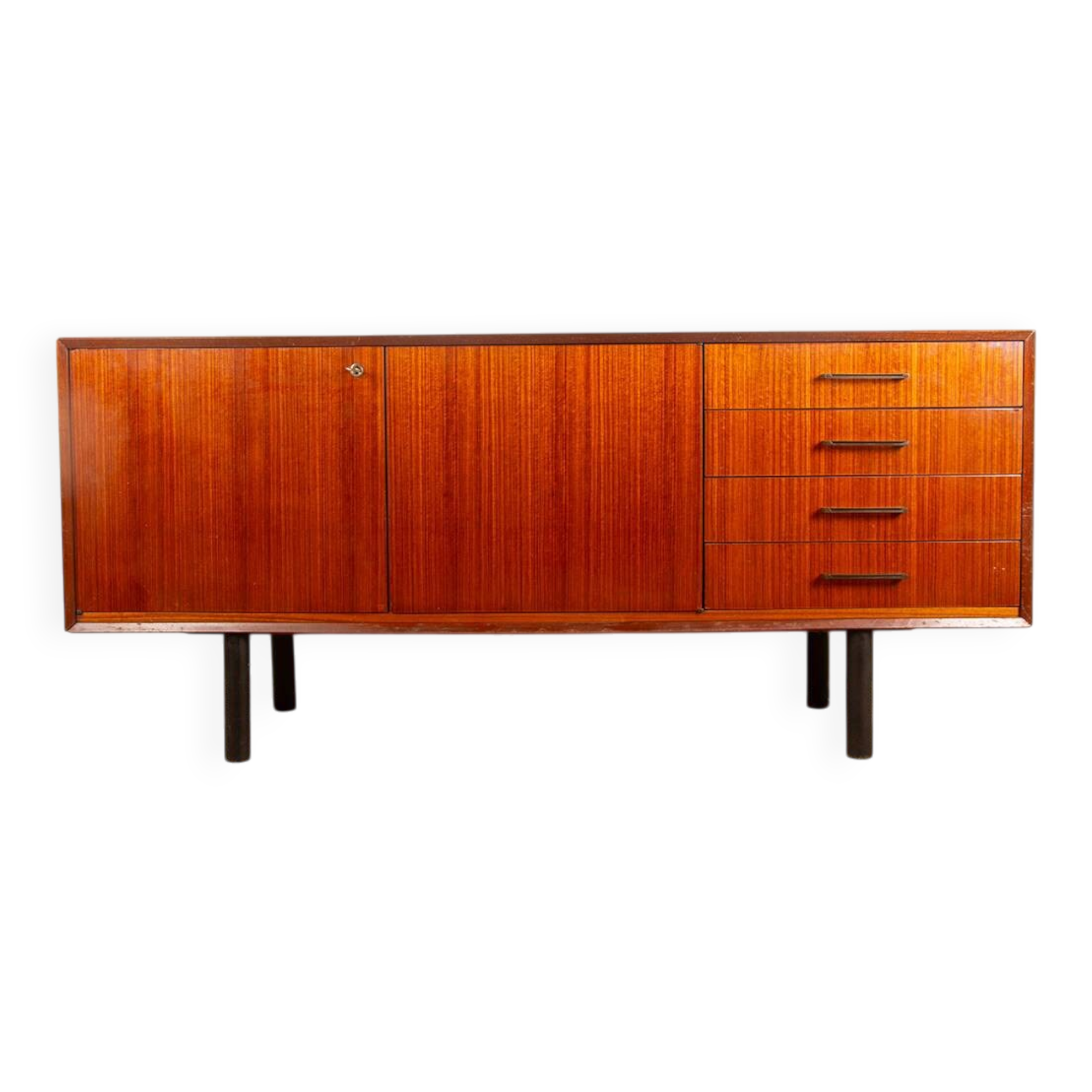 Modernist enfilade, 180 cm, French, Rosewood, Tricoire and Vecchione.