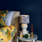 Royal Delft blue and white ceramic table lamp, handmade in the Netherlands, made to order.